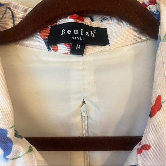 Beulah Floral Printed Short Sleeve Pleated Dress, Size Medium - Picture 4 of 5